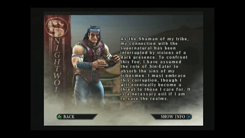 Mortal Kombat Deception (PS2) - Nightwolf - Arcade Mode