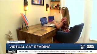 10-year-old girl reads to cats through 'We're All Ears' program