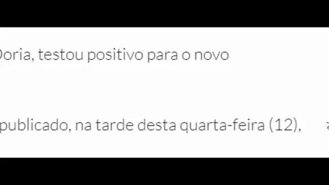 Fala agora do Bolsonaro! Doria esta com coronavírus