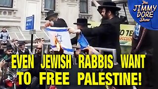 Rabbis Burn Israeli Flag