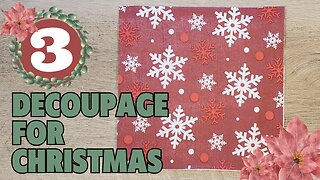 Deck the Halls with DIY Decoupage Christmas Crafts ( Beginner-Friendly Christmas 2023)