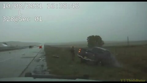 Driver uninjured in wild accident caught on UHP dashcam video