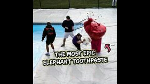 Elephant Foam Toothpaste, But 100 Times Bigger!