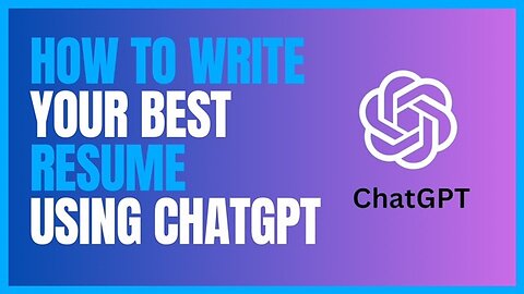How to write a Resume using ChatGPT
