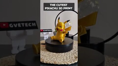 The Cutest Pikachu 3D Print #shorts #pokemon #pikachu