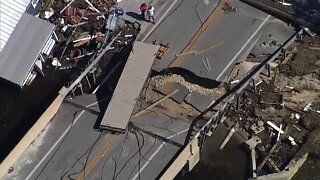 Chopper footage of damages in Lee County