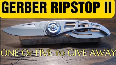 GERBER RIPSTOPII one of five to give away+Bushlore+Kingsman aka Grizzly killer+Huntshield+Payload.!!
