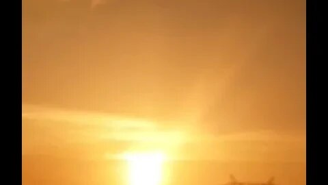 Majestic sunset captured over Blue Ridge Mountains after severe thunderstorm