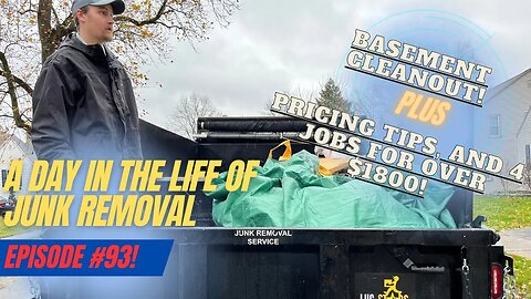 A Day In The Life - Junk Removal Episode #93! Over $1800 in the rain!