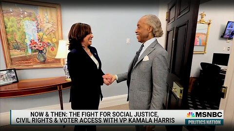 Kamala Harris tells Al Sharpton about Relay Races and Passing The Political Baton (meme video)