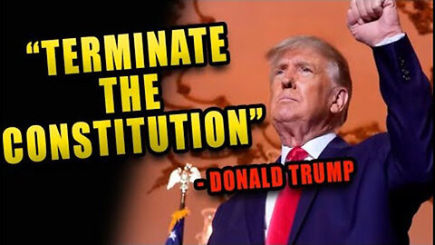 This Is Bizarre! Trump Says "Terminate The Constitution" And Republicans Applaud!