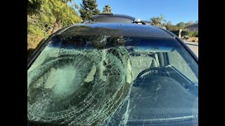 Vehicles targeted in water balloon attacks from Carlsbad pedestrian bridge