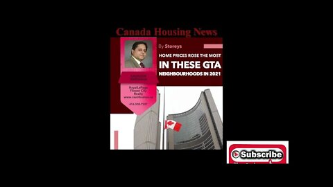 Home Prices Rose the Most in These GTA Neighbourhoods in 2021 || Canada Housing News || Toronto ||