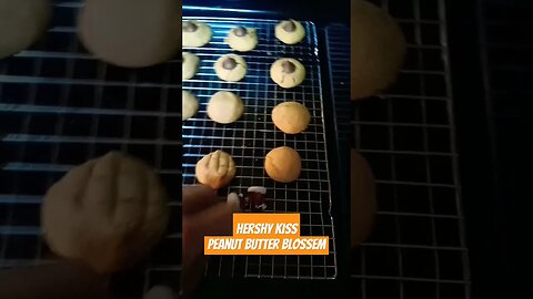 test cookies trying recipes for Christmas Hershey's kiss 🥜 butter blossem