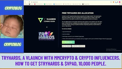 Tryhards, A Vlaunch With MMcrypto & Crypto Influencers. How To Get $Tryhards & $VPAD, 10,000 People.