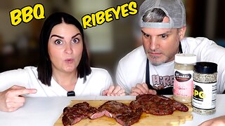 Brits [BBQ RIBEYE STEAK] + Reverse Sear for the first time!