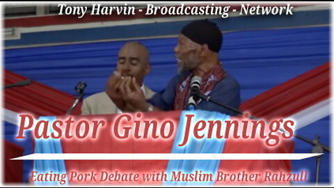 Pastor Gino Jennings vs Muslim Brother Rahzull (Eating Pork Debate)