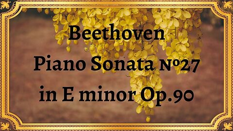 Beethoven Piano Sonata №27 in E minor Op.90