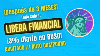 LIBERA FINANCIAL 🤑🤑 3% en BUSD diario ¡¡Revisamos este minero con 1.2$ de TVL!!