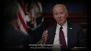 Joe Biden - "We're going to be very shortly a Minority-White-European Country"