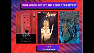 Final Order Cutoff and Comic Book Spec Report for 05/09/2022