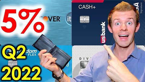 5% CASH BACK CATEGORIES Q2 2022! (Chase Freedom Flex, Discover it, Citi Custom Cash, more!)