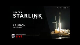 SpaceX Starlink-20 Launch | Live Launch Coverage | TLP Live