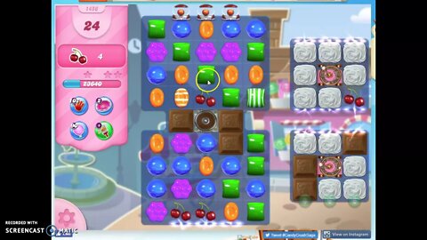 Candy Crush Level 1456 Audio Talkthrough, 3 Stars 0 Boosters