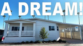 I'm Blown Away! Incredible Beachside Mobile Home Tour! Just A Short Walk To The Beach!