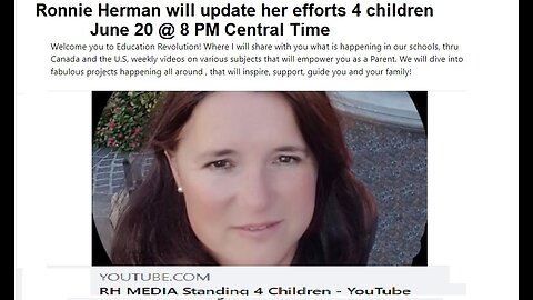 Ronnie Herman will update her efforts 4 children June 20 Presentation