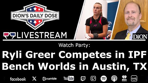 Ryli Competes! Watch Party: IPF Bench Worlds in Austin, TX