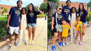 Derrick Rose Brings The Family Together To Attend Son PJ's 1st Day Of 5th Grade! 📚