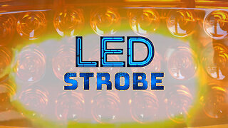 Amber LED Strobe Light with Magnetic Mount Base