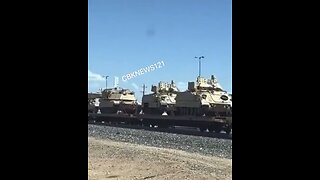 More heavy military equipment being moved in California Part 1