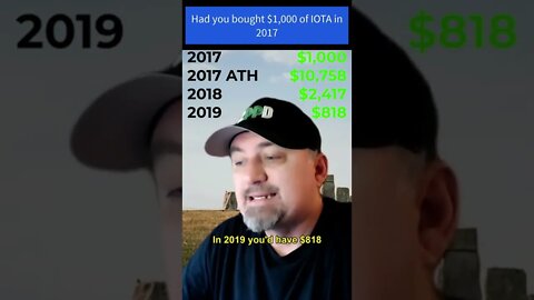 Had you bought $1,000 of IOTA in 2017 😲 - #iota