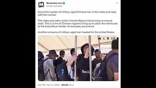 Military aged Chinese men on the way to the American southern border