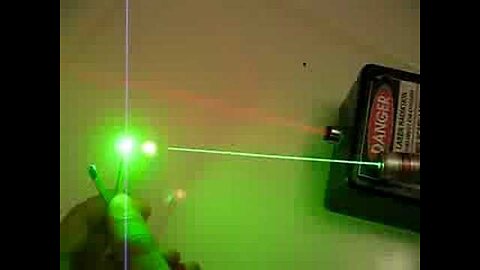 Green Laser Shreds Three Matches