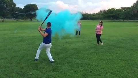 Most epic baby gender reveal ever!