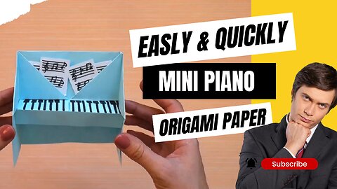 SIMPLE | HOW TO MAKE MINI POANO WITH PAPER ORIGAMI | DIY CRAFT IDEAS