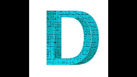 Alphabetical logo design D in illustrator