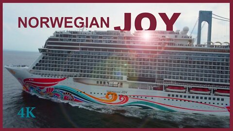 Norwegian Joy Departs NYC - 4K | Cruising With Calandra Collab