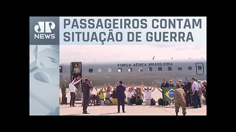 Brasileiros que estavam em Israel e voltaram ao Brasil em segundo voo da FAB relatam resgate