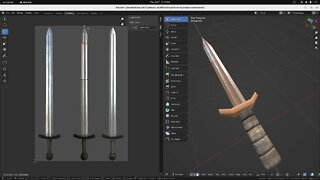 Lets apply some textures to our simple sword