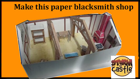 Make this Paper Blacksmith Shop