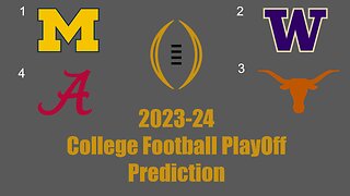 College Football Playoff Prediction!!! (23-24)