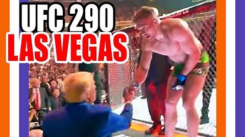 Crowd Goes Wild For Trurnp At UFC 290 🟠⚪🟣 The NPC Show