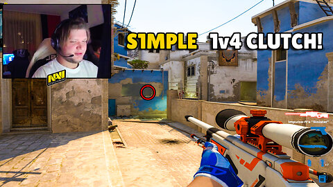 S1MPLE incredible 1v4 Awp Clutch! FAZE ROPZ is on Fire! CSGO Highlights