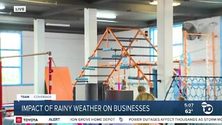 San Diego businesses impacted by record amount of rainfall