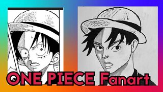 Drawing LUFFY from ONE PIECE