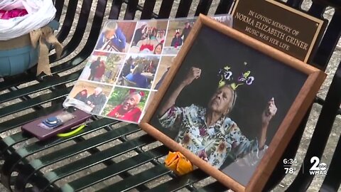 Lake Roland Park bench dedication raises awareness for Alzheimer's